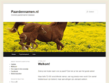 Tablet Screenshot of paardennamen.nl